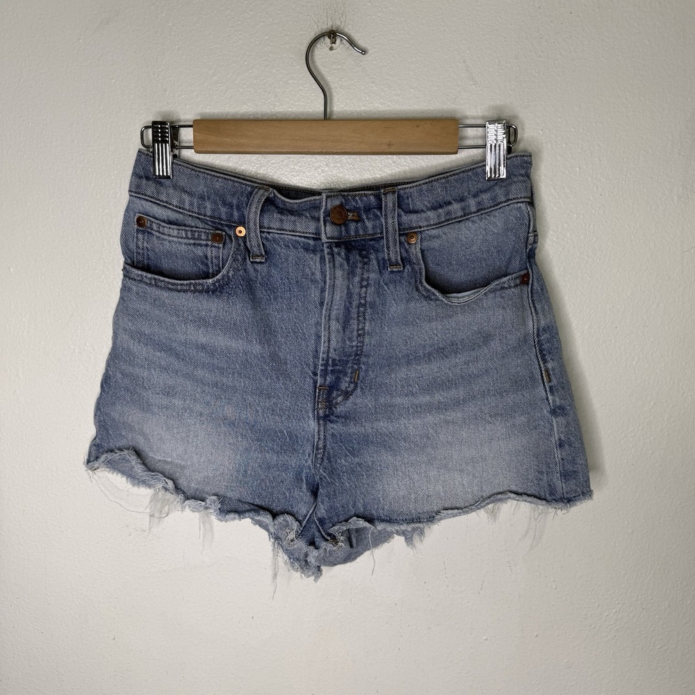 Madewell The Perfect Jean Shorts Cut Off Blue Denim Beach Boho Women's 27